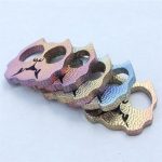Dog Head Titanium Knuckle Duster Self-Defense EDC Tool - 图片 5