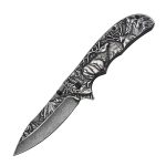 Deer Pattern Folding Knife for Tactical Outdoor Defense and Everyday Carry - 图片 4