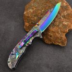 Deer Pattern Folding Knife for Tactical Outdoor Defense and Everyday Carry - 图片 8