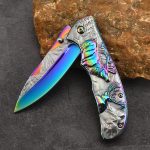 Deer Pattern Folding Knife for Tactical Outdoor Defense and Everyday Carry - 图片 7