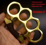 Heavy Duty Brass Knuckle Duster Four Finger Protection Tool - 图片 19