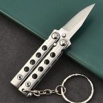 Training Mini Folding Knife with Uncut Blade for Keychain Carry - 图片 5