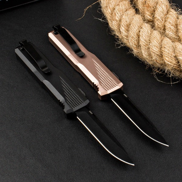 High Hardness Aluminum Handle Tactical Knife Hunting Self Defense Pocket Knife - 图片 11
