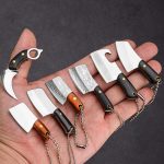 Mini Axe Knife Charm Keychain