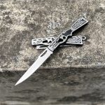 Concealed Blade Mini Folding Knife Keychain Pendant for Stylish Carry - 图片 2