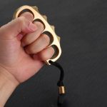 Large Solid Pea Brass Knuckle Duster Self-Defense Tool - 图片 2