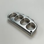 Large Solid 304 Steel Pea Knuckle Duster Self-Defense Tool
