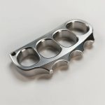 Large Solid 304 Steel Pea Knuckle Duster Self-Defense Tool - 图片 4