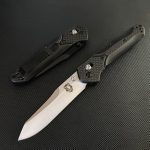Liome Carbon Fiber Grip Folding Blade Outdoor Tactical Pocket Knife EDC Tool - 图片 8