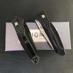 Liome Carbon Fiber Grip Folding Blade Outdoor Tactical Pocket Knife EDC Tool - 图片 10