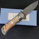 Liome Damascus Grip Tactical Folder Outdoor Camping Military Knife EDC Tool - 图片 3