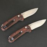Liome Wood Grip Tactical Folder Stonewash Blade Outdoor Survival Knife - 图片 7