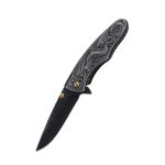 Mermaid Pattern Handle Folding Knife Outdoor Camping Hunting Pocket EDC Tool - 图片 6