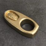 Mini Exquisite Solid Brass Knuckle Duster Self-Defense Tool - 图片 2