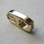 Mini Exquisite Solid Brass Knuckle Duster Self-Defense Tool - 图片 6