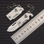 Mini Folding Knife Keychain Pendant Bottle Opener - 图片 2