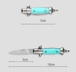 Mini Folding Knife Portable Keychain Outdoor Defense Pocket Knife EDC Tool - 图片 16