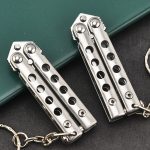 Mini Folding Training Knife Uncut Keychain Knife - 图片 3