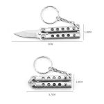 Mini Folding Training Knife Uncut Keychain Knife - 图片 7