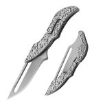 Mini Mechanical Folding Knife Sharp Transformable Pocket Knife - 图片 9