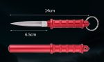 Mini Tactical Pocket Knife Survival Keychain Defense EDC Tool - 图片 15