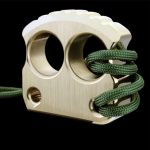 Mini Two-Finger Solid Brass Knuckle Duster Self-Defense Tool - 图片 2