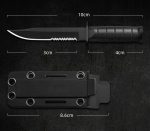 Mini Straight Knife Necklace with Built-in Multi-tool Defense Utility - 图片 6
