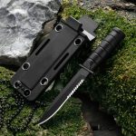 Mini Straight Knife Necklace with Built-in Multi-tool Defense Utility - 图片 3