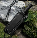 Mini Straight Knife Necklace with Built-in Multi-tool Defense Utility - 图片 10