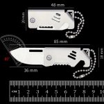 Keychain Folding Knife with Bottle Opener Function and Compact Design - 图片 6