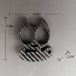 Multi-Style Carbon Fiber Knuckle Duster Security EDC Tool - 图片 11