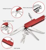 Versatile Folding Knife with Saw Scissors and Bottle Opener Multi-tool