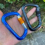 Aluminum Ascent D-Lock Carabiner for Climbing Gear Security - 图片 17