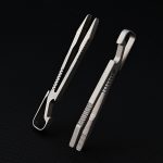 TC4 Titanium Mini Tweezer Keychain - 图片 2