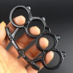 Small Bun Knuckle Duster Compact Four Finger Defense Tool - 图片 9