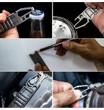 Titanium Utility Clip Multi-Tool with Razor-Edge Blade Knife - 图片 2