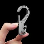 Titanium Utility Loop Multi-Tool Keychain - 图片 2