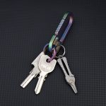 Portable Titanium Keychain Scissors for Hair and Beard Grooming - 图片 8