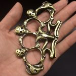 Unique Sheep Skull Knuckle Duster Four Finger Self-Defense Tool - 图片 2