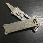 Titanium Mini Utility Knife EDC Tool with Brass Keychain - 图片 5