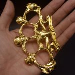 Unique Sheep Skull Knuckle Duster Four Finger Self-Defense Tool - 图片 10