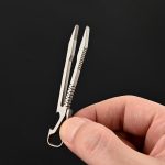TC4 Titanium Mini Tweezer Keychain - 图片 15