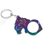 Tiger Head Self-Defense Keychain Knuckle Duster Tool - 图片 13