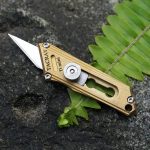 Mini Brass & Titanium Utility Blade Knife - 图片 10