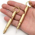 Tactical Mini Knife with Hidden Blade and Brass - 图片 4