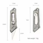 Mini Brass & Titanium Utility Blade Knife - 图片 7