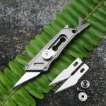 Mini Brass & Titanium Utility Blade Knife - 图片 4