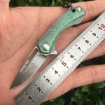 Titan Damascus Mini-Blade Knife EDC Quick-Deploy Keychain - 图片 8
