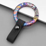 Titanium Mosaic Pattern Colorful Elite Keychain - 图片 3