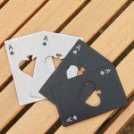 Steel Ace Card Bottle Opener for Home Bar and Beer Lifting